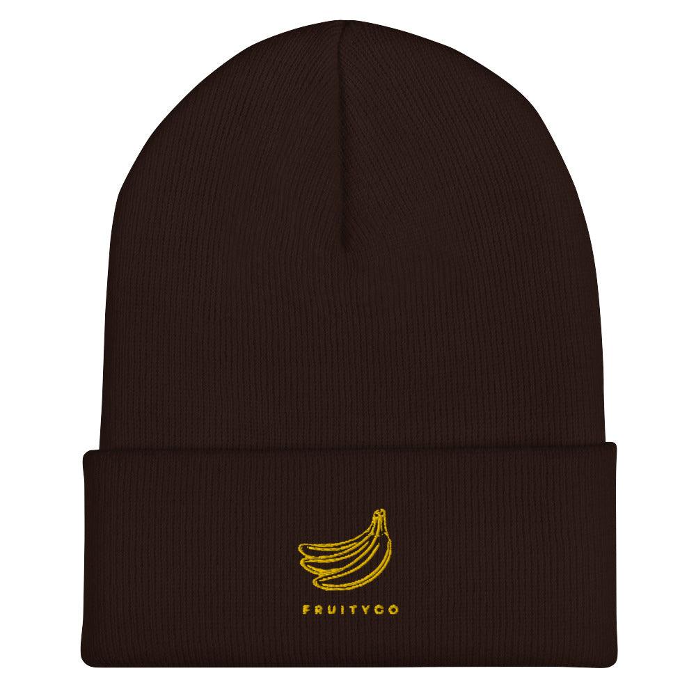 Banana Embroidered Beanie - FruityCo